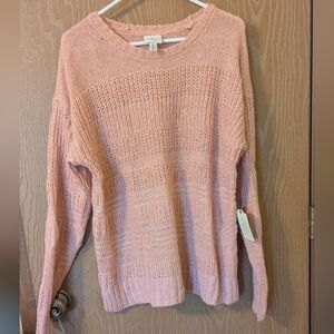 NWT - St. John's Bay - Blush Crew Neck Sweater - Size Extra Large